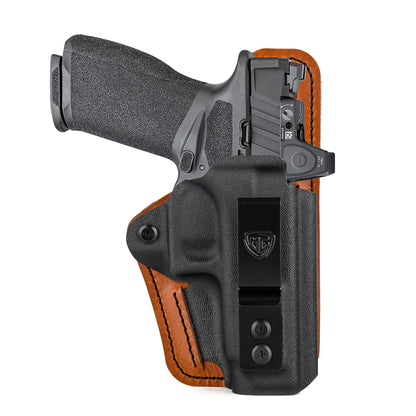 Echelon Holster with Comfort Pad IWB Kydex Leather Hybrid Holster for 9Mm Springfield Armory Echelon 4.0C inside Concealed Carry