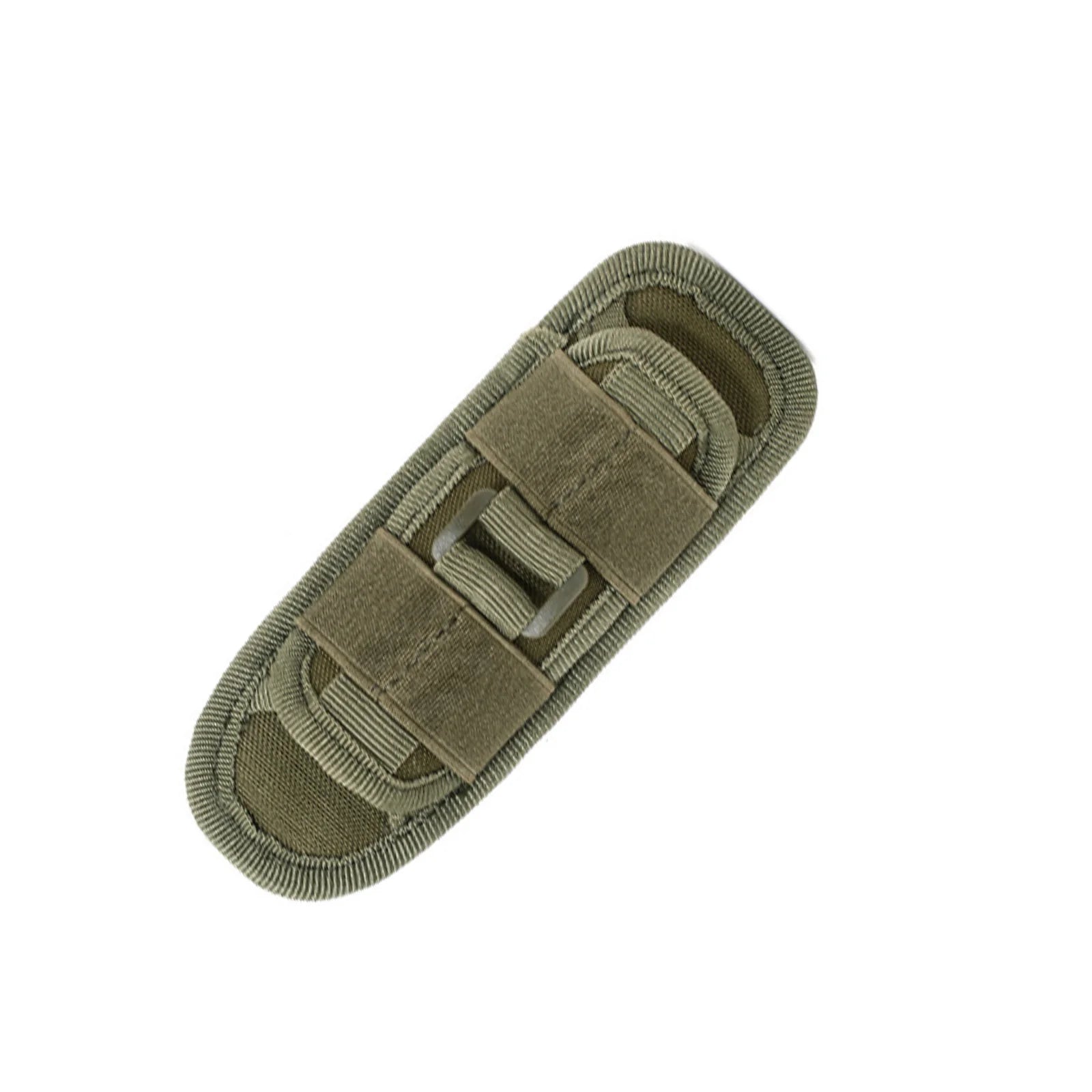 Tactical Flashlight Pouch Holster, Rotatable Holder Belt Clip Tactical Torch Carry Case with 360 Degree Carabiner Reel Clip
