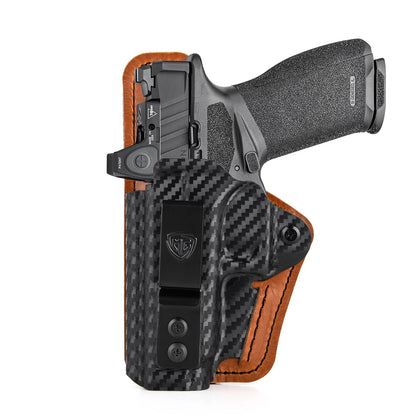 Echelon Holster with Comfort Pad IWB Kydex Leather Hybrid Holster for 9Mm Springfield Armory Echelon 4.0C inside Concealed Carry