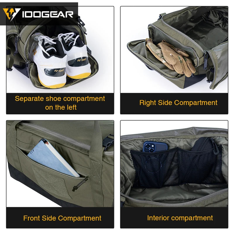 Tactical Deployment Bag 33L Capacity Sports Crossbody Bag Outdoor Hiking Shoes Bag 35117