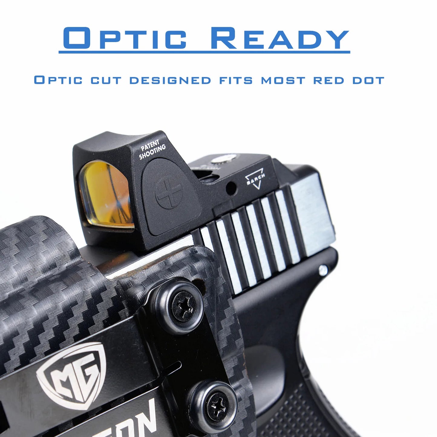 IWB Kydex Holster for Glock 19 19X 23 25 32 44 45 with Olight PL MINI 2 Valkyrie Flashlight inside Waistband Concealed Carry