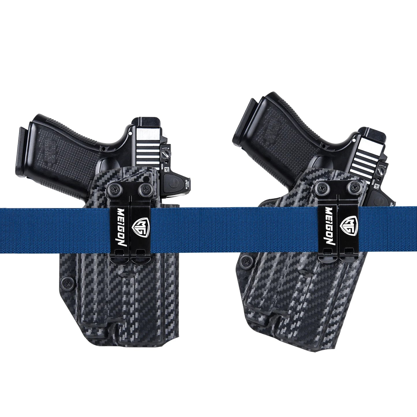 IWB Kydex Holster for Glock 19 19X 23 25 32 44 45 with Olight PL MINI 2 Valkyrie Flashlight inside Waistband Concealed Carry