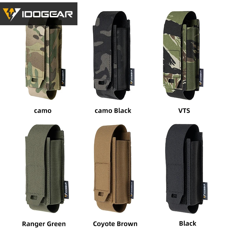 Tactical Molle Flashlight Holder Magazine Pouch Multiuse Portable Tool Flashbang Pouch for Duty Belt Backpack 35133