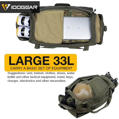 Tactical Deployment Bag 33L Capacity Sports Crossbody Bag Outdoor Hiking Shoes Bag 35117